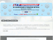 Tablet Screenshot of itarefrigeracao.com
